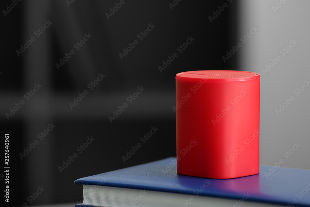 Smart home assistant device with book in room