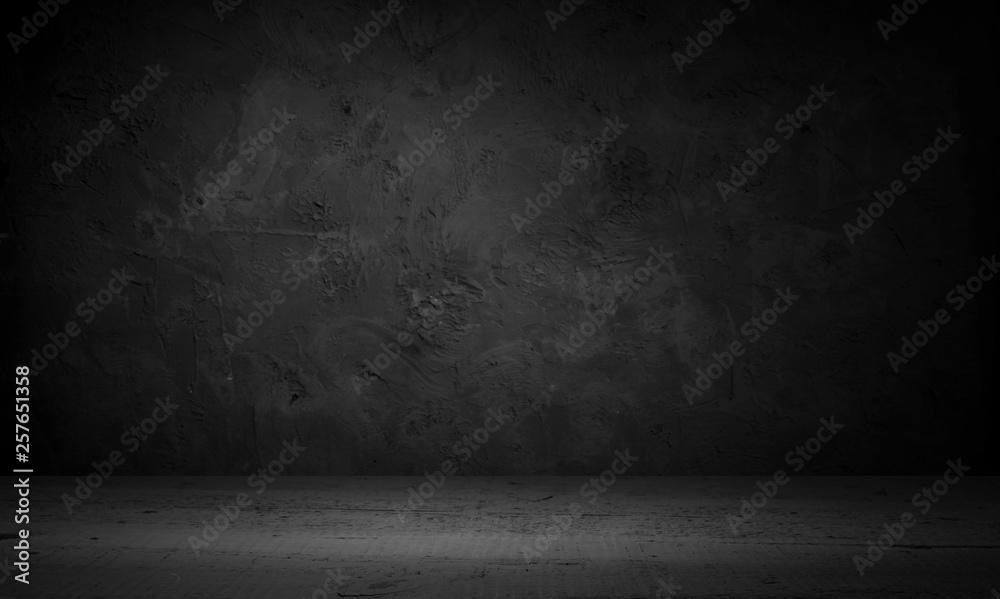Old wood table top with smoke in the dark background. - obrazy, fototapety, plakaty 