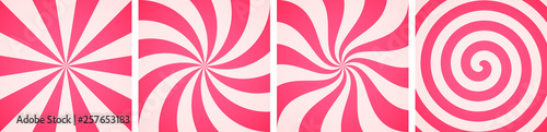Fotografía Set of sweet candy abstract backgrounds