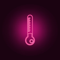 Poster - mercury thermometer icon. Elements of measuring elements in neon style icons. Simple icon for websites, web design, mobile app, info graphics