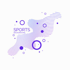 Poster - organic forms with dynamic waves and lines on a dark background. vector.