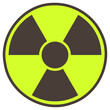 © PiJi - nuclear sign on white background