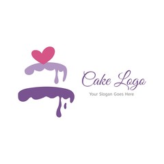 Wedding cake logo design