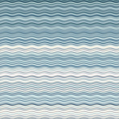 Aufkleber - Blue colored horizontal Wavy Background. Dynamic Effect. Design Template. Modern Pattern. 3d rendering