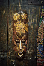 Wooden Voodoo Mask