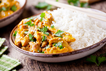 Couple Of Bowls Of Chicken Curry