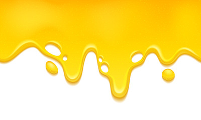 Wall Mural - Honey or lemon jelly drops. Honey drips.