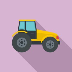 Poster - Modern tractor icon. Flat illustration of modern tractor vector icon for web design