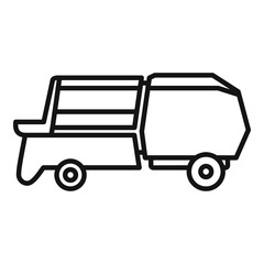 Poster - Farm machine icon. Outline farm machine vector icon for web design isolated on white background
