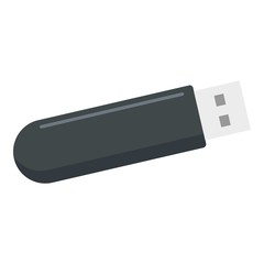 Poster - usb flash icon. flat illustration of usb flash vector icon for web design