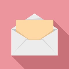 Poster - open envelope icon. flat illustration of open envelope vector icon for web design