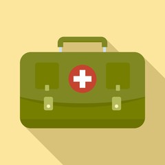 Poster - Hunting first aid kit icon. Flat illustration of hunting first aid kit vector icon for web design