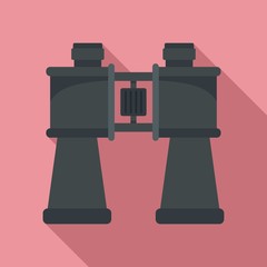 Poster - binoculars icon. flat illustration of binoculars vector icon for web design