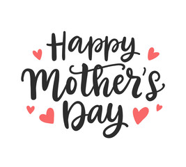 Happy Mother's Day modern calligraphy Background