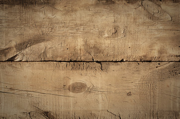 Close up of rustic wall background, texture of old top table. Wood vintage texture, top view of wooden table. Grunge background