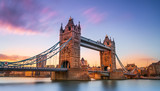 Fototapeta Fototapeta Londyn - tower bridge in london at sunset London UK March