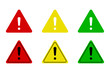 © Hubba Bubba - Vector signs of attention industry symbols danger or risk mark. EPS 10
