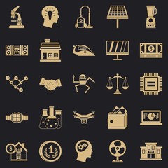 Poster - Accommodation icons set. Simple set of 25 accommodation vector icons for web for any design