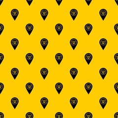Poster - Cash terminal pointer pattern seamless vector repeat geometric yellow for any design