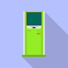 Poster - Modern info kiosk icon. Flat illustration of modern info kiosk vector icon for web design
