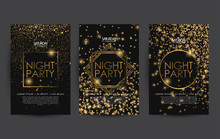 Golden Night Club Party Poster