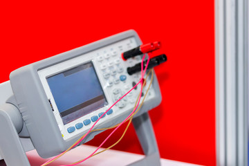 Close up New modern and high performance and accuracy digital multimeter for industrial