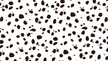 A Black And White Background Of Dalmatian Spots