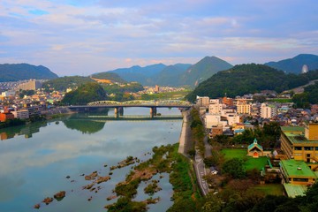 Wall Mural - 木曽川の夕景