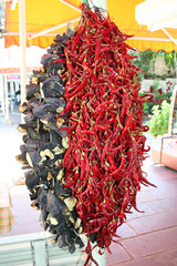 Sticker - dried vegetables at bazaar