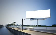 Billboard Mockup On Highway