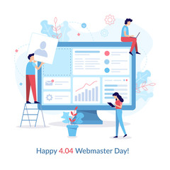 Fototapete - Happy webmasters day
