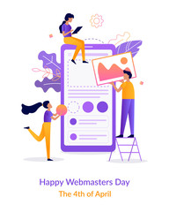 Fototapete - Happy webmasters day