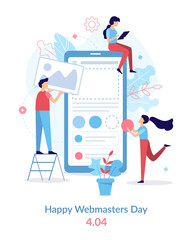 Fototapete - Happy webmasters day