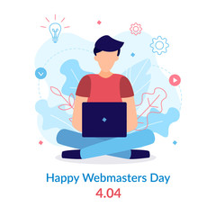 Fototapete - Happy webmasters day