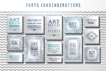 Wall Mural - luxury vintage artdeco frame design. vector illustration