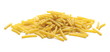 Macaroni, raw pasta isolated on white background
