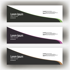 Wall Mural - abstract geometric design banner web template. Banner web design vector template