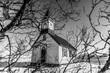 Small church in winter.