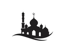 Mosque Moslem Icon Vector Illustration