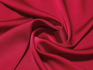 Twisted red silk