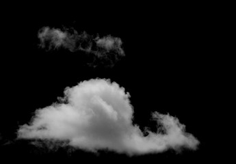 Wall Mural - white cloud with black background