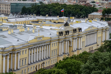 Wall Mural - St. Petersburg from a height. Translation: Boris Nikolayevich Yeltsin Presidential Library