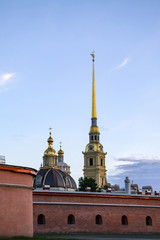 Wall Mural - Peter and Paul Fortress in the evening