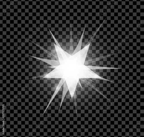 White Bright Glowing And Shining Star Flares Effect Isolated On Transparent Background Vector Illustration Buy This Stock Vector And Explore Similar Vectors At Adobe Stock Adobe Stock Star cluster gold metal , star, gray, silver, and gold stars illustration transparent background png clipart. shining star flares effect isolated