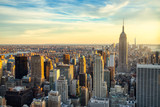 Fototapeta Nowy Jork - New York City Midtown with Empire State Building at Sunset
