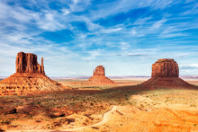 Monument Valley On The Border Between Arizona And Utah, United States