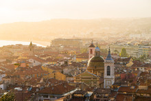 View Of Nice Cityscape During Sunset, France