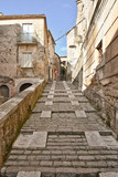 Fototapeta Na drzwi - A street in Pietramelara, a historic Italian town