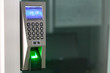 © suriyapong - Finger print scan for enter security system with copyspace.