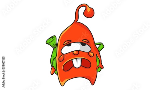 Vector Cartoon Illustration Of Orange Alien Sad Isolated On White Background Buy This Stock Vector And Explore Similar Vectors At Adobe Stock Adobe Stock